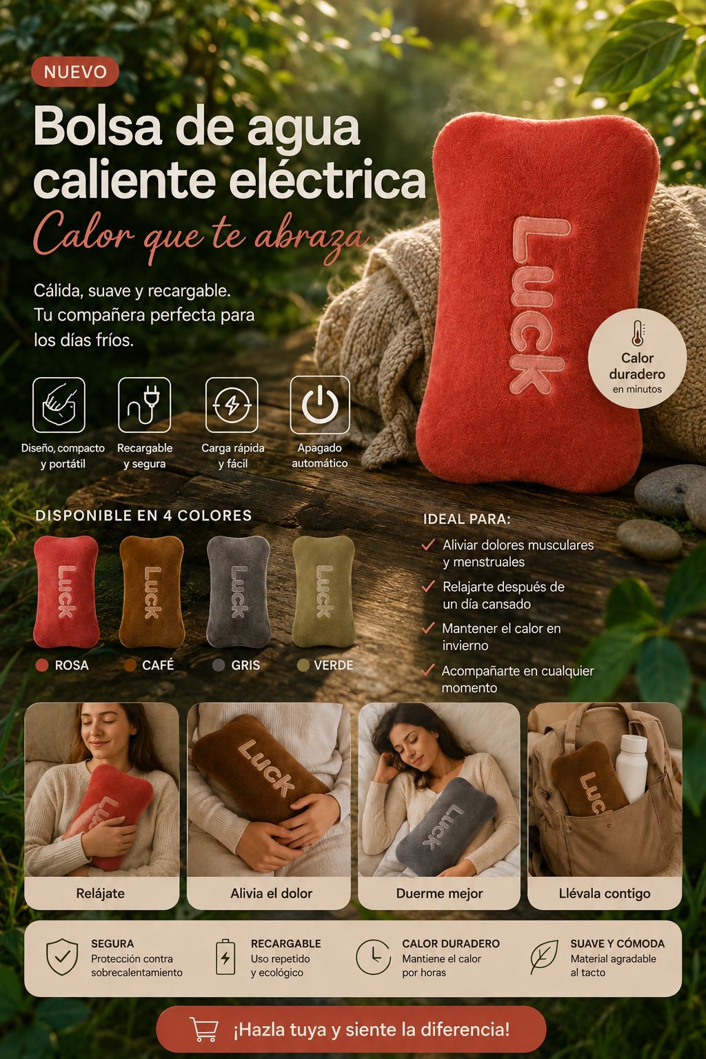 Bolsa de agua eléctrica LUCKY